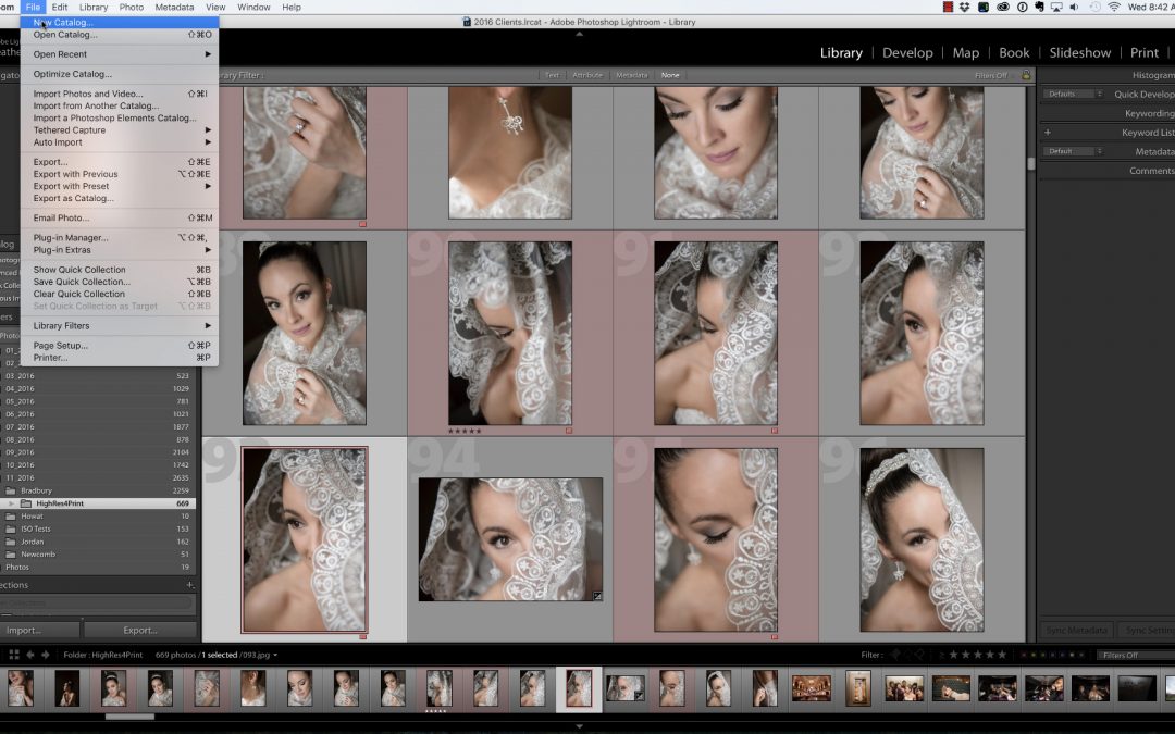 Creating New Catalogs in Lightroom