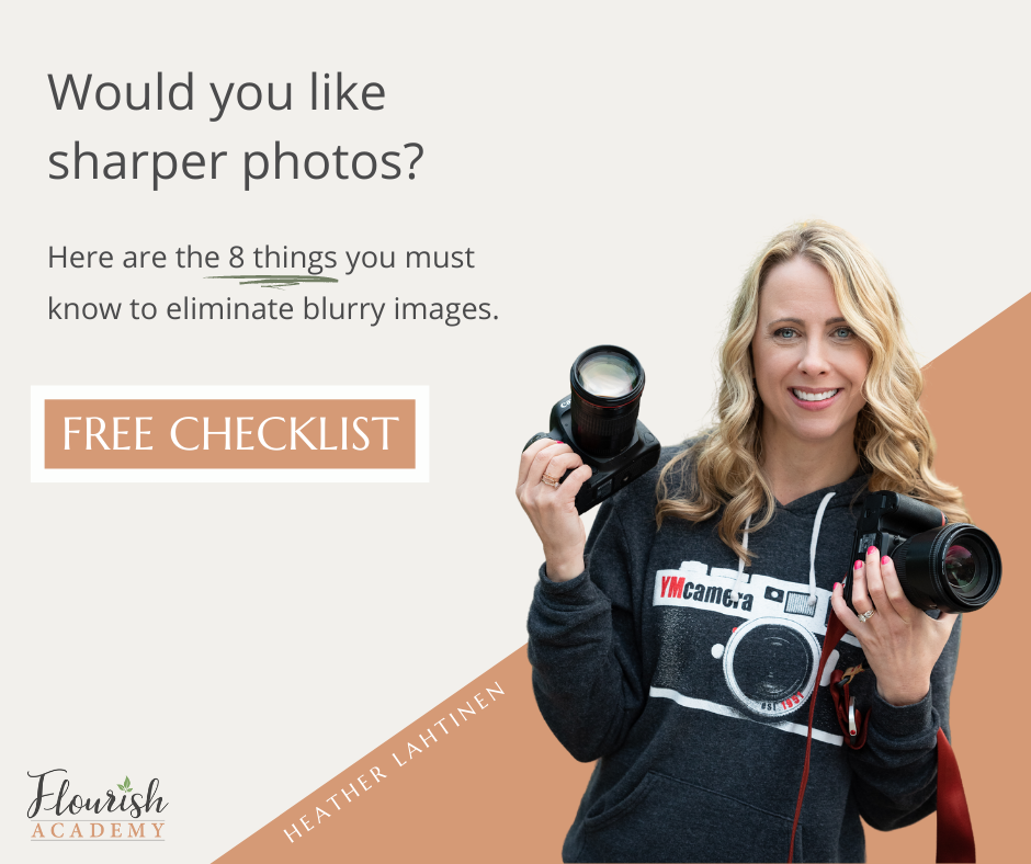 Free Guide Checklist for Sharper Photos